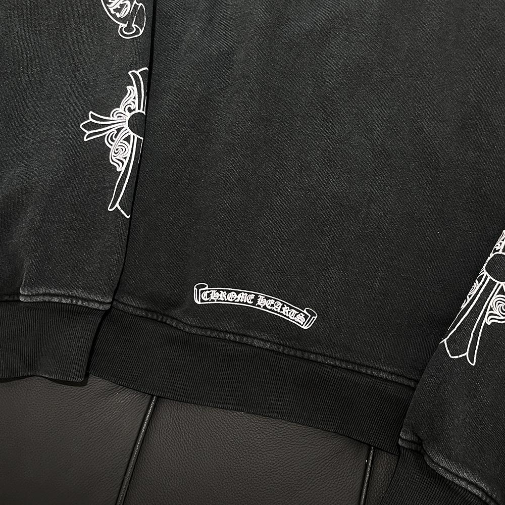 Chrome Hearts Black T Logo F*** You Hoodie Unisex
