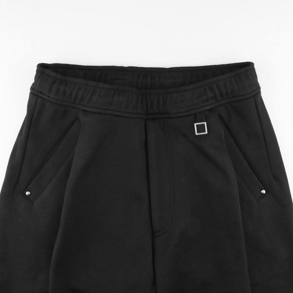 WOOYOUNGMI Wide Leg Black Sweatpants Joggers W253PT20 723B