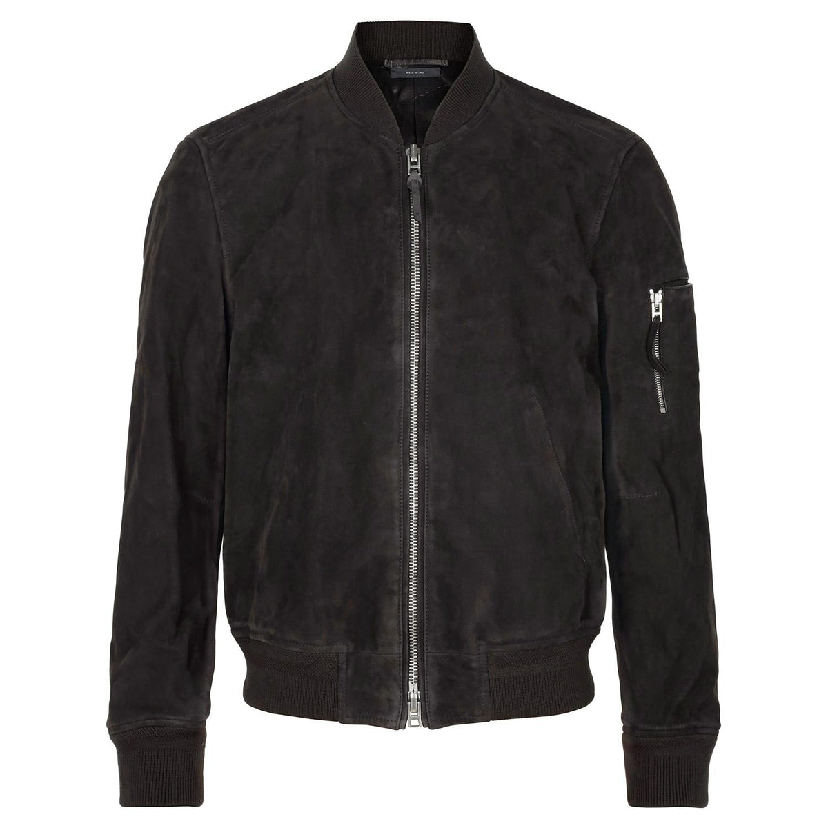 TOM FORD Chocolate Torte Suede Leather Bomber Zip Jacket LBS087 LMS027 ECJ