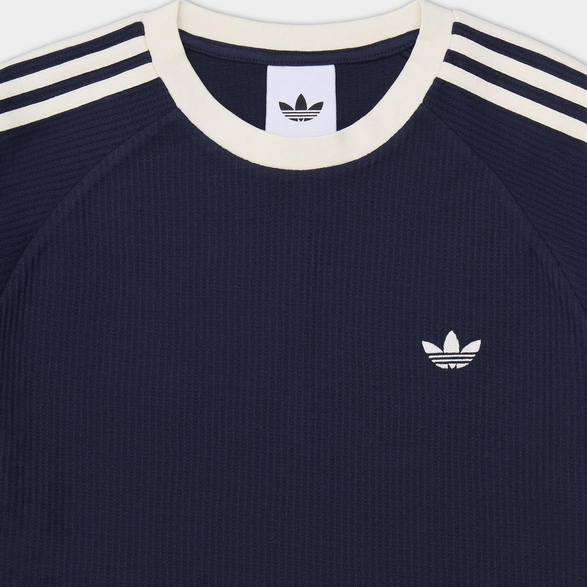 Adidas Waffle 3-Stripes Short Sleeve T-Shirt Navy Unisex KW7443