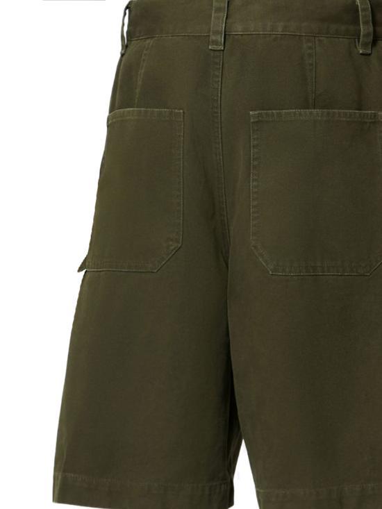 Isabel Marant Men’s Cotton Drawstring Shorts SH0277HA D1E01H 67KI KHAKI DOM