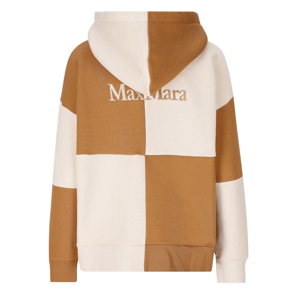 Max Mara Back Logo Fleece Hooded Zip-Up Jacket