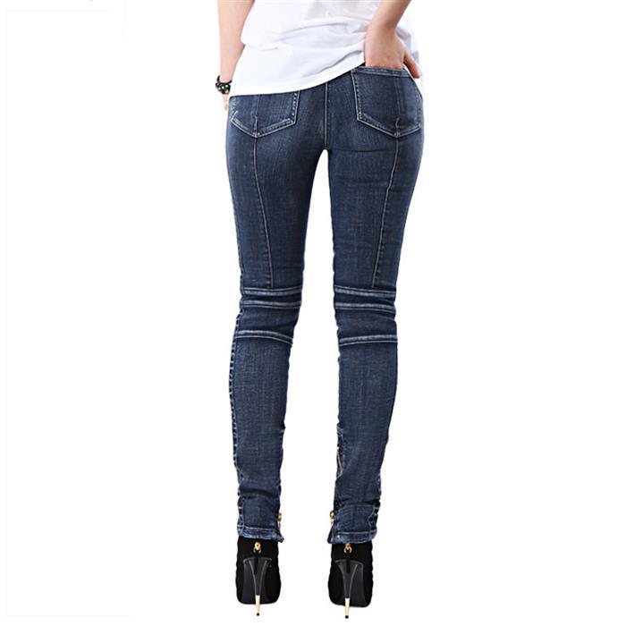 Balmain Women’s Biker Skinny Denim Jeans 5162 134N C3180