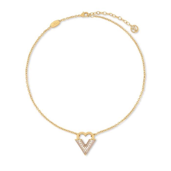 Louis Vuitton Essential Love Gold-Tone Pendant Necklace