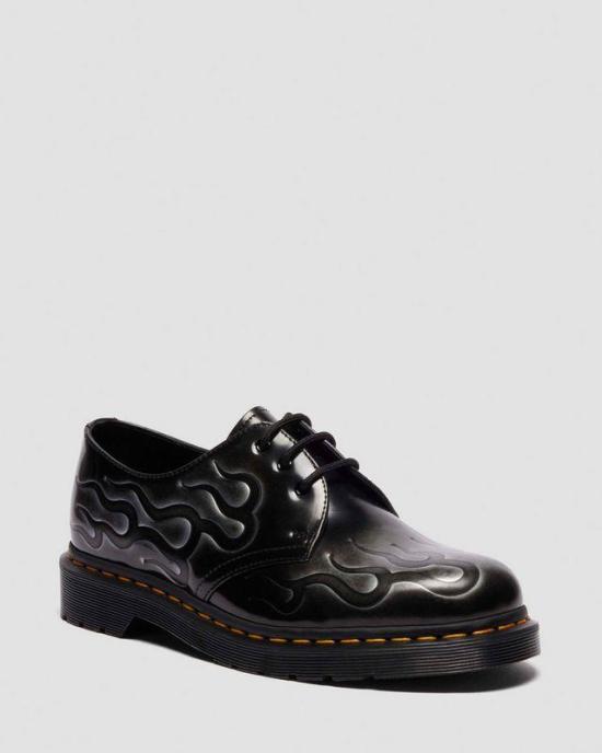 Dr.Martens Black Leather Combat Boots for Men 41765020 DOM