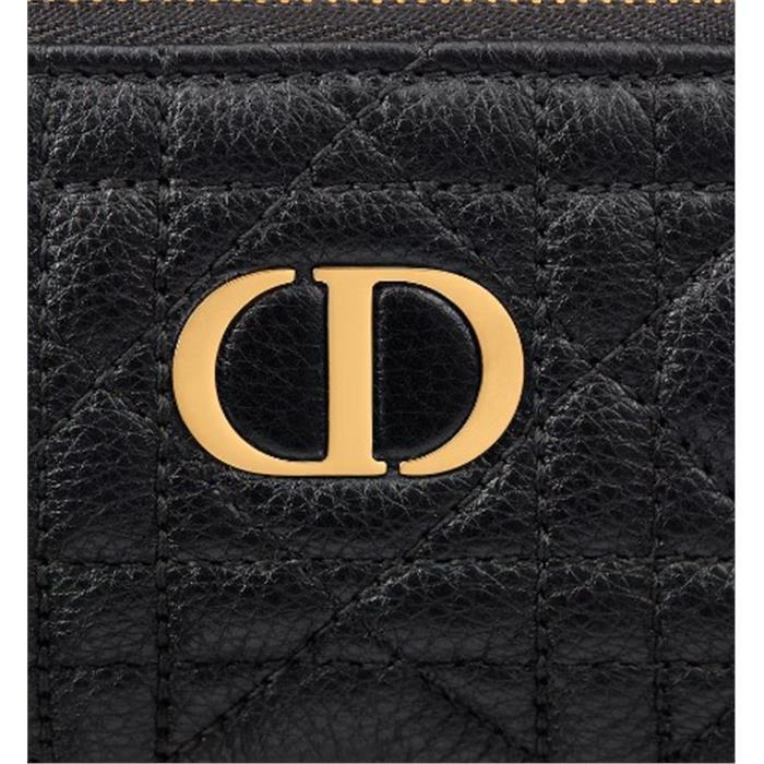 DIOR Caro Myrte Zip Key Wallet S5158UWHC