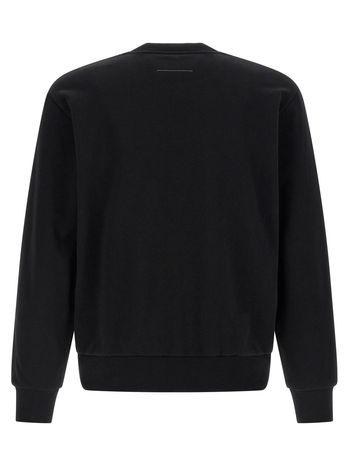 Maison Margiela Black Cotton Crewneck Sweatshirt for Men