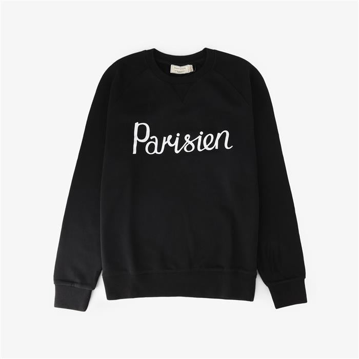 Maison Kitsune Parisien Vintage Unisex Sweatshirt Black