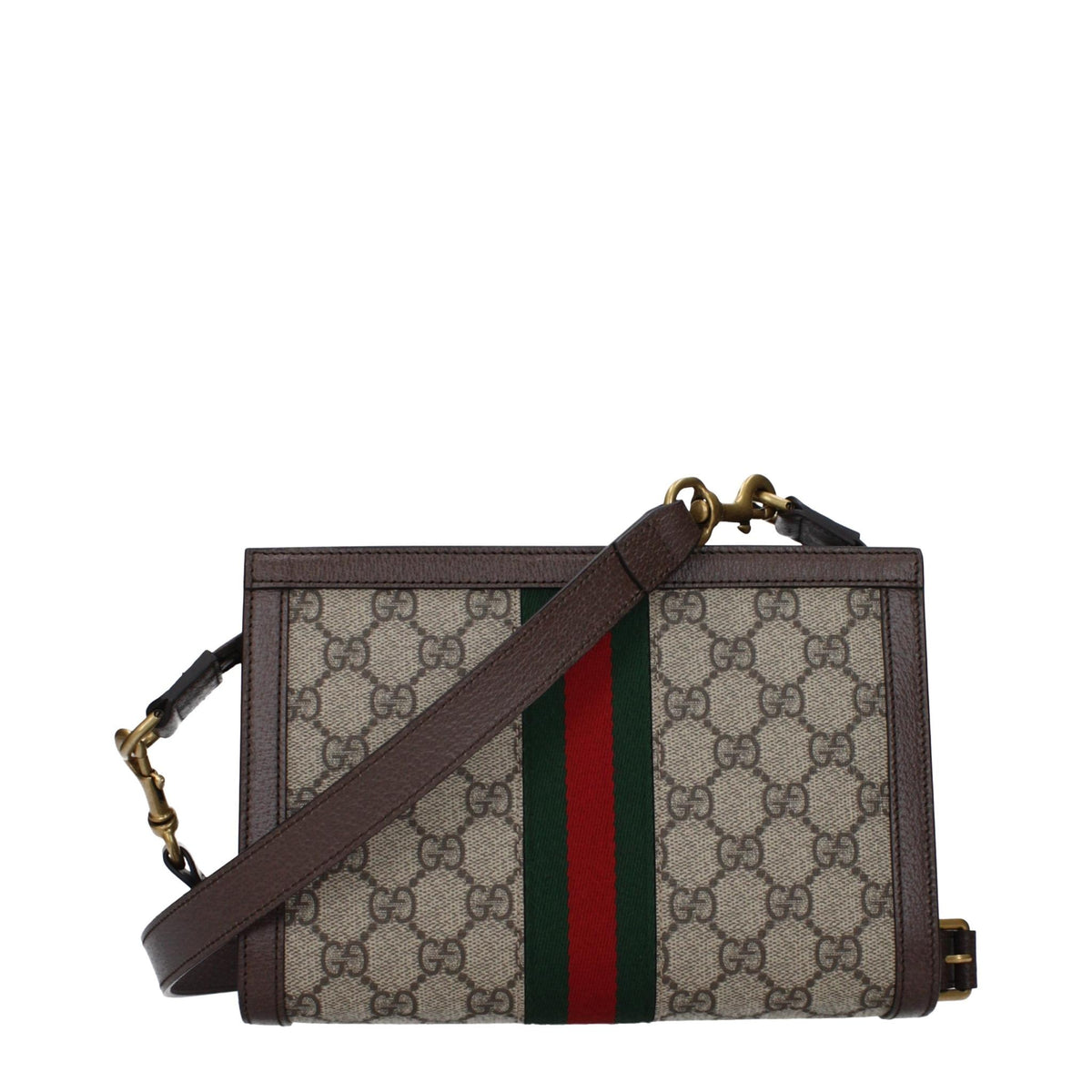 GUCCI Leather Crossbody Bag Black