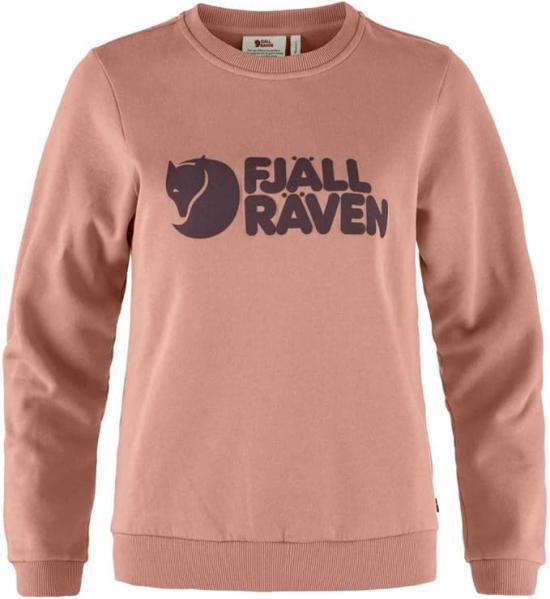 Fjallraven Logo Sweatshirt Women’s Pullover Crew 84143300357 DUSTY ROSE PORT DOM