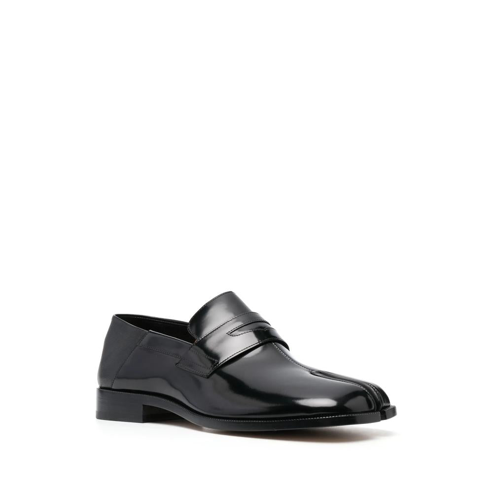 Maison Margiela Black Leather Loafers