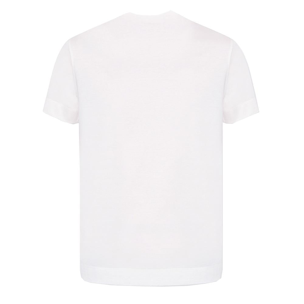 Emporio Armani Embroidered Logo White T-Shirt for Men