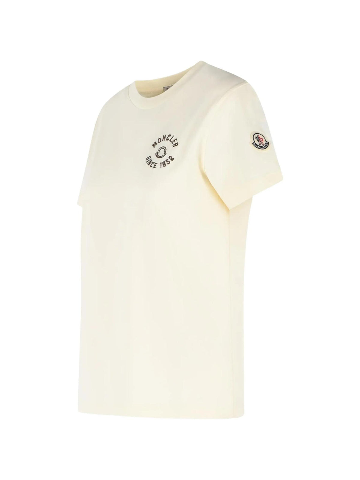 Moncler Short Sleeve Cotton T-Shirt White Women’s