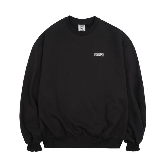 PUMA Oversized French Terry Crew Sweatshirt Women Black