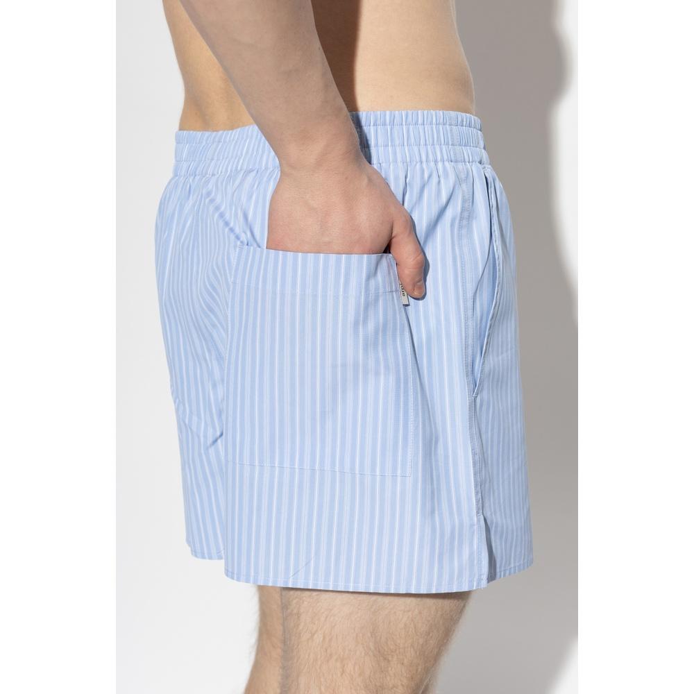 AMI Unisex Striped Shorts