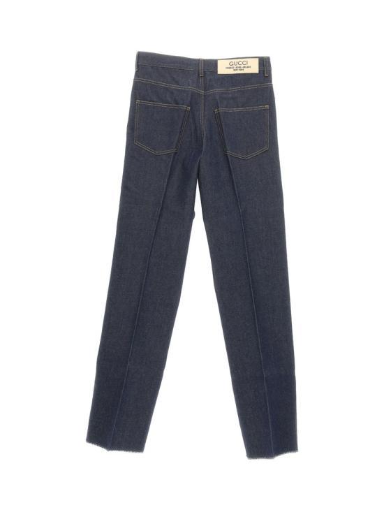 GUCCI Blue Denim Jeans Women’s Pants 758152XDCN64100 DOM