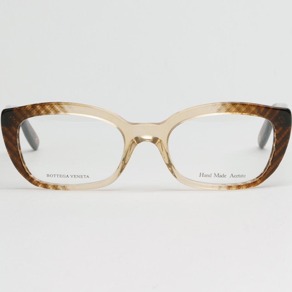 Bottega Veneta Translucent Acetate Horn-Rim Eyeglass Frames Unisex