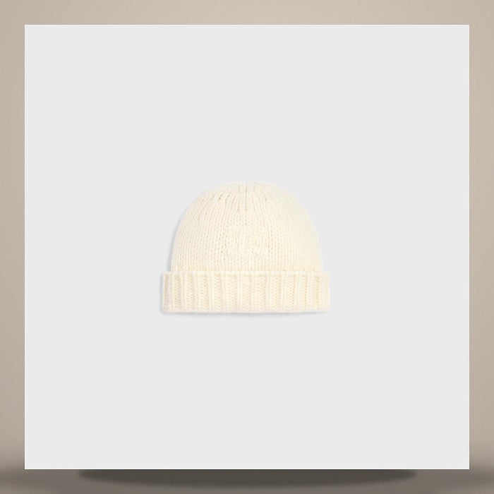 CELINE Triomphe Beanie Cashmere Silk Off White AA09Y0899 01OW