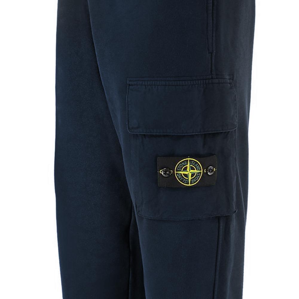STONE ISLAND Regular Fit Jogger Sweatpants Navy with Leg Pocket