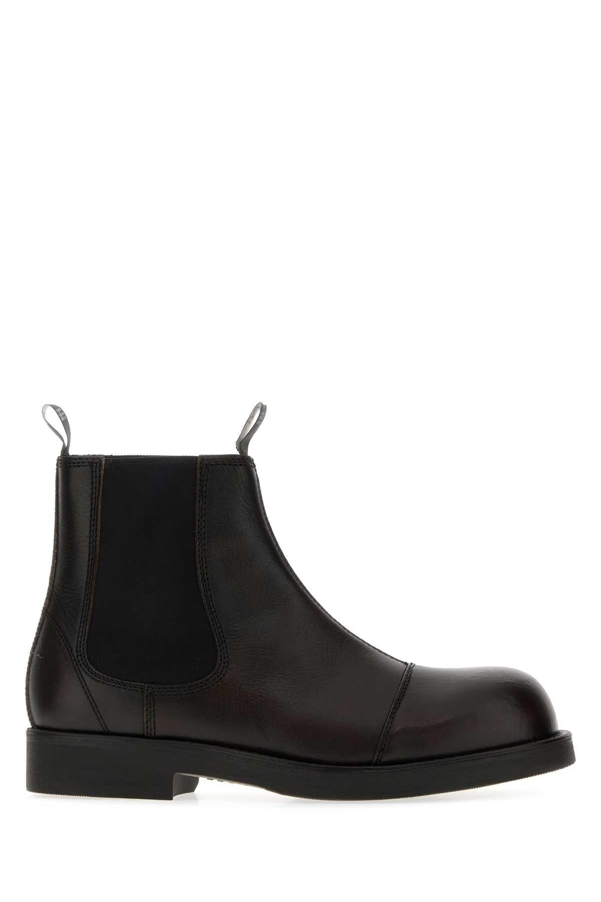 Maison Margiela Black Leather Chelsea Boots for Men
