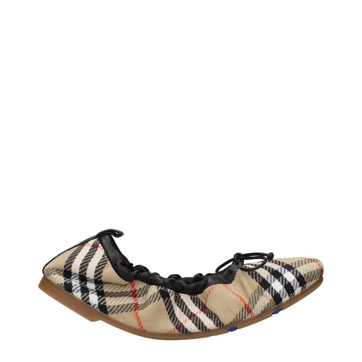 BURBERRY Leather Flat Shoes Women’s Classic Ballet Flats Black