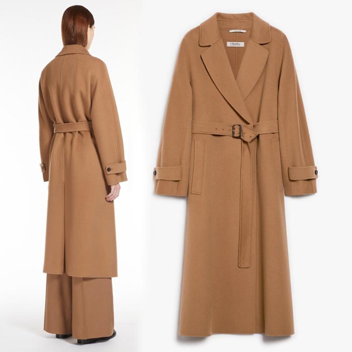 Max Mara Evano Camel Long Coat 2429016103600 045 EBANO