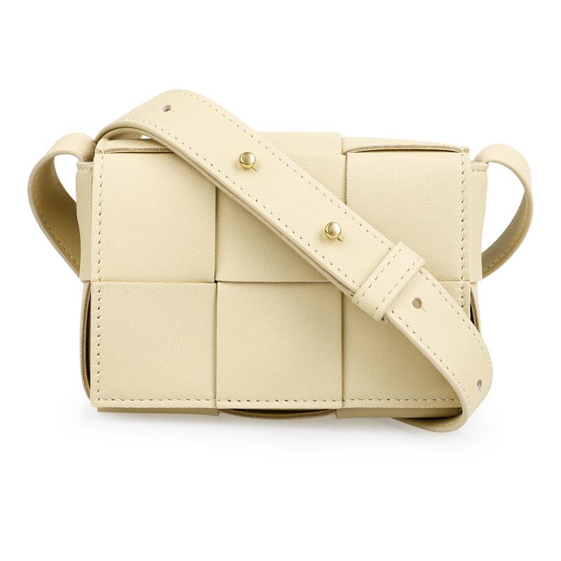 Bottega Veneta Candy Cassette Crossbody Bag Beige Leather 666688VMAY1 9776