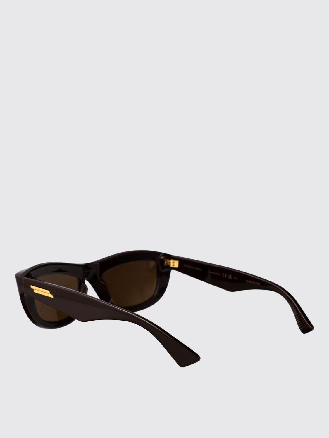 Bottega Veneta Black Acetate Square Sunglasses
