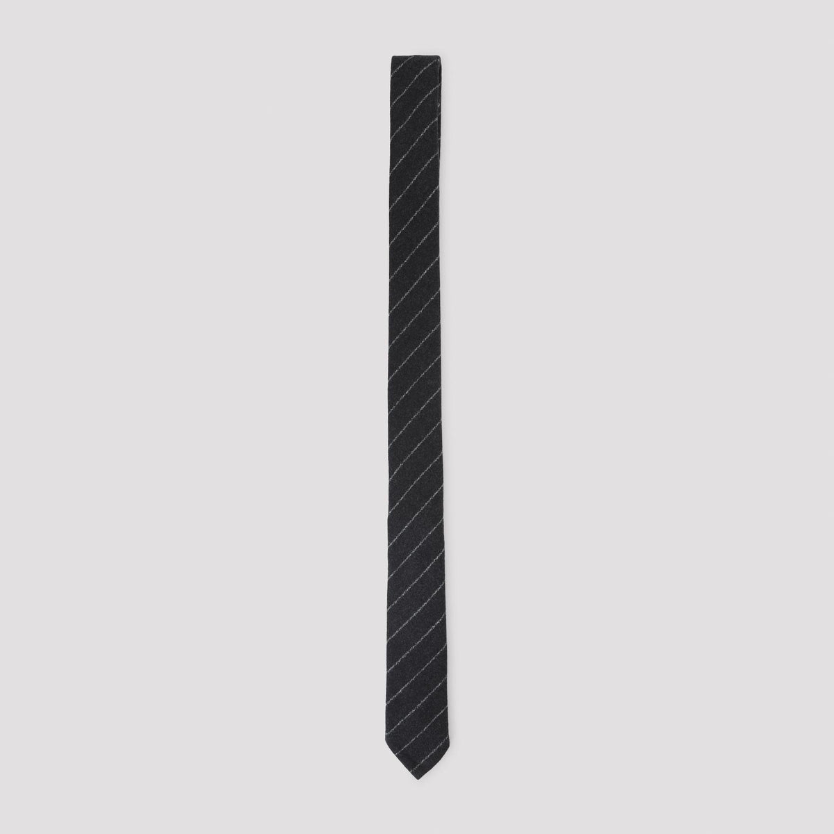 THOM BROWNE Silk Stripe Tie Navy Men’s Accessory