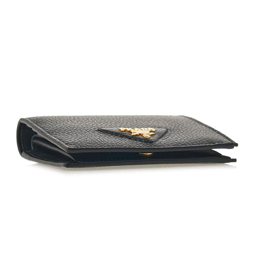 PRADA Women’s Logo Card Holder Wallet 1MV204 2BBE F0632