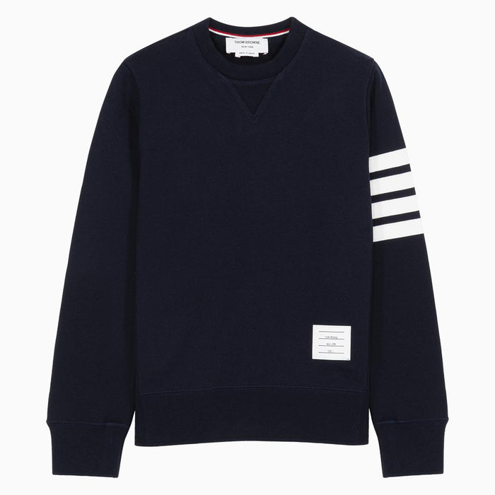 THOM BROWNE Navy Diagonal Armband Classic Sweatshirt Unisex