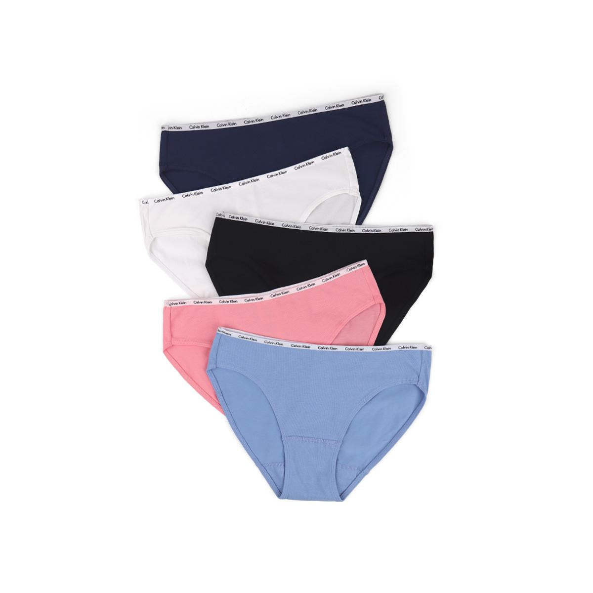 Calvin Klein Women’s Bikini Brief Panties 5-Pack Underwear Set QP1094M