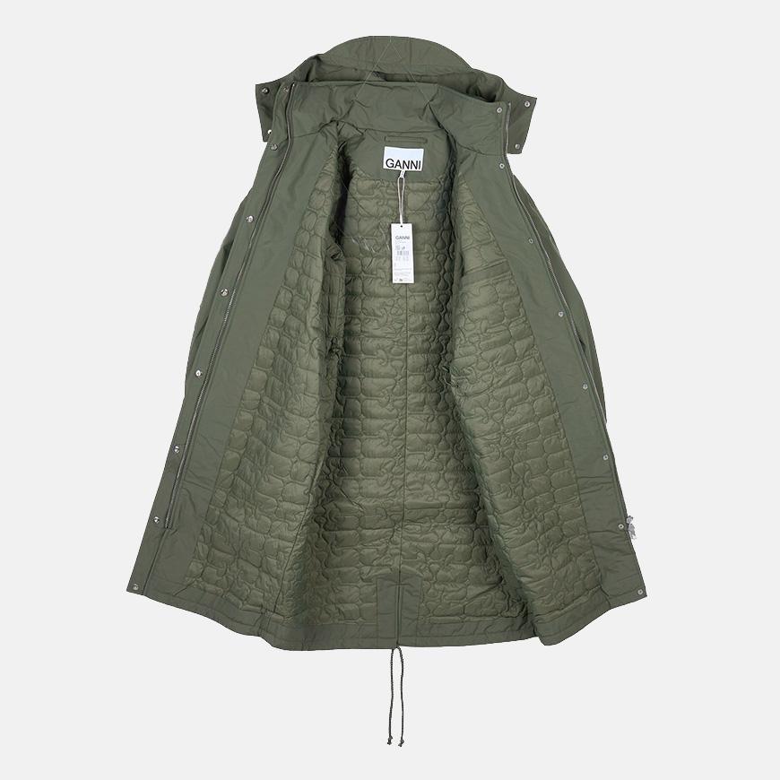 GANNI Women’s Triple-Layer Parka Coat W1013 861