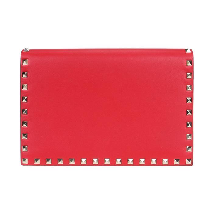 VALENTINO Rockstud Leather Clutch JU5 TW2P0S39 BOL JU5