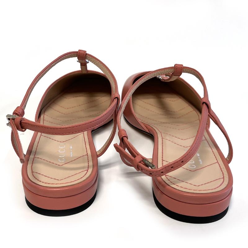 GUCCI Leather Ballet Flats 754136 BK000
