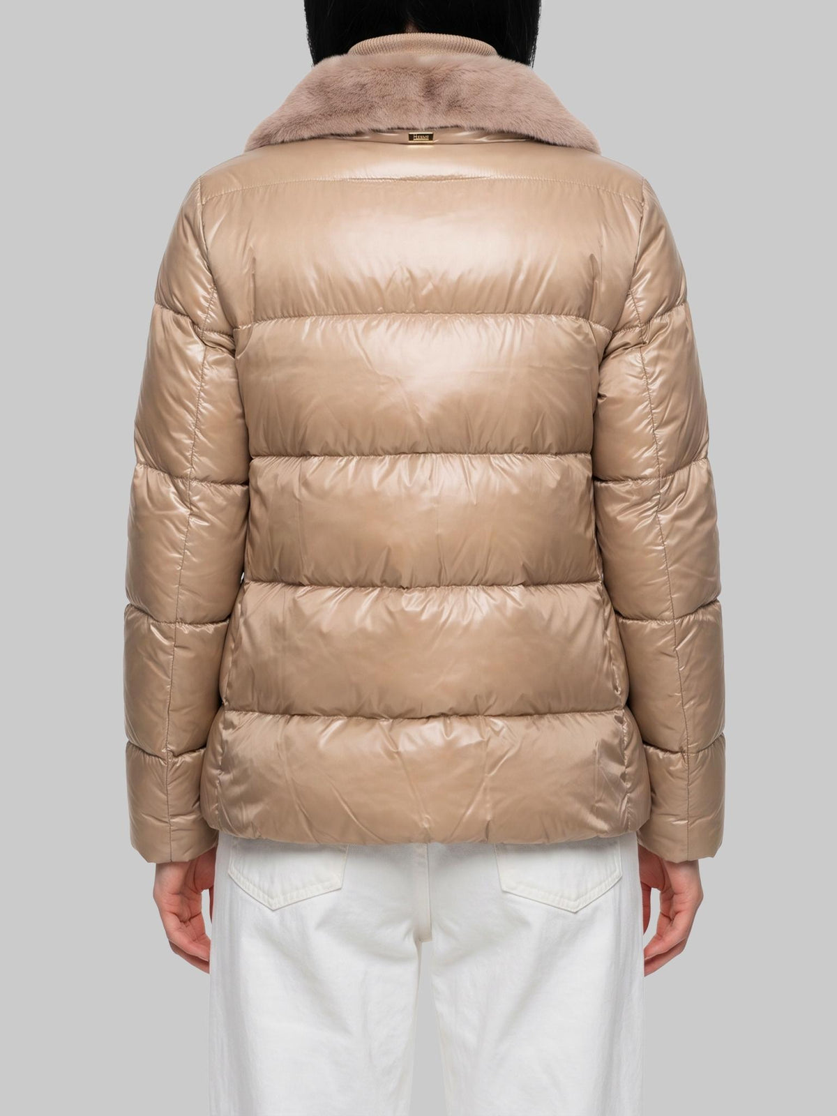 Herno Beige Down Puffer Jacket Women’s