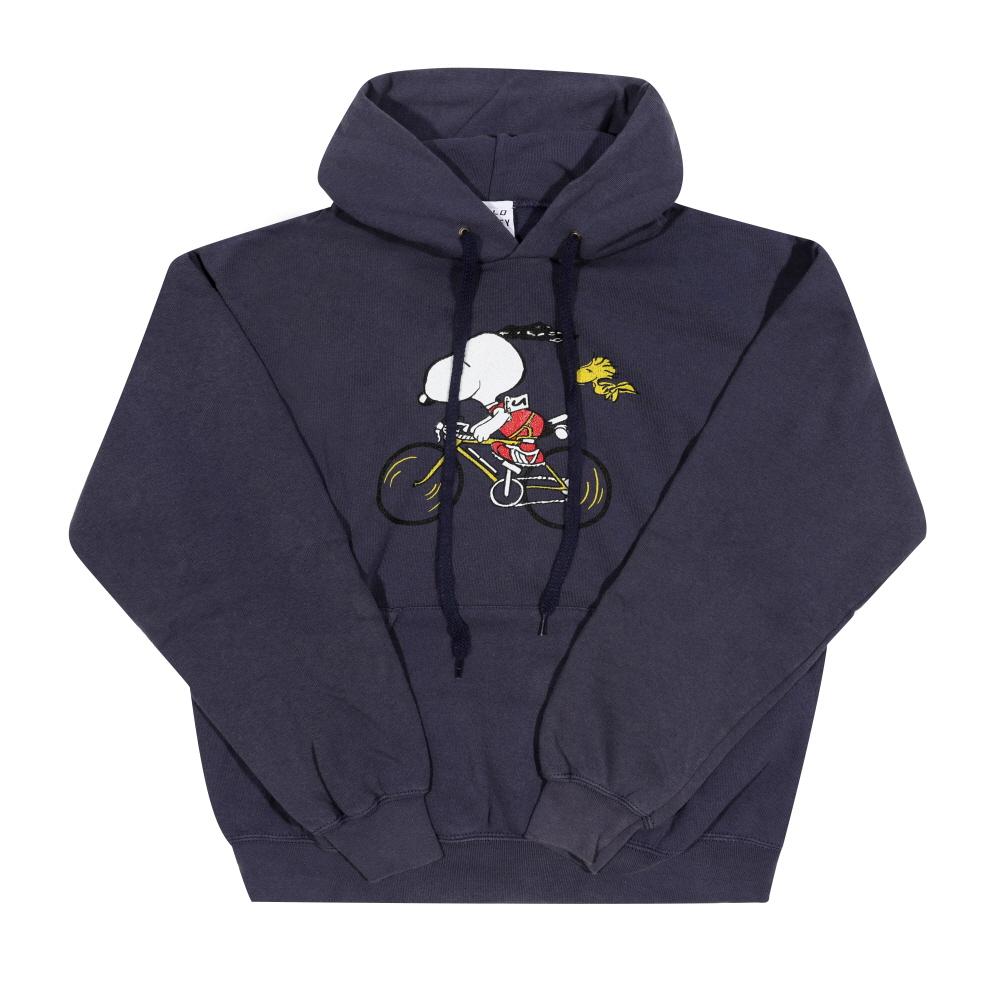 Wild Donkey Navy Graphic Print Unisex Hoodie