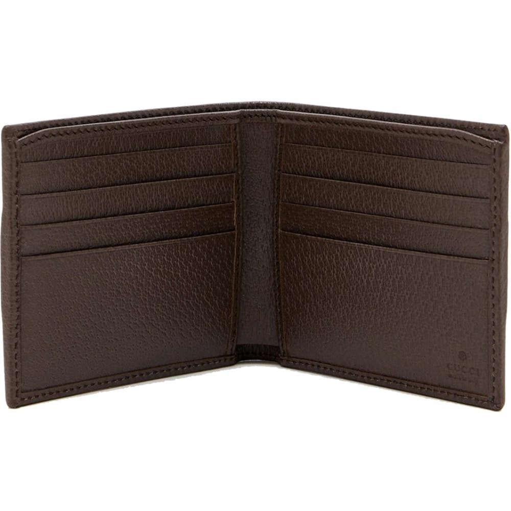 GUCCI GG Marmont Beige Leather Bifold Wallet for Men
