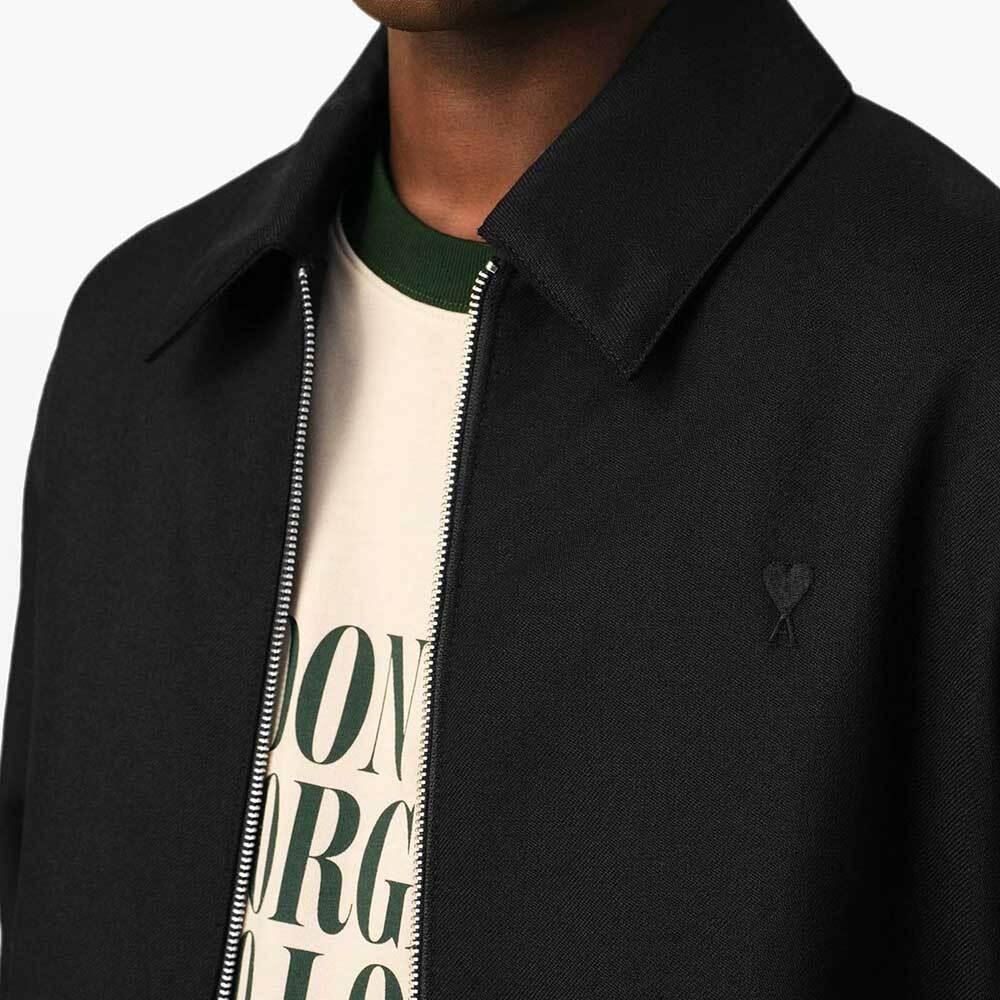 AMI Heart Logo Puffer Jacket Men’s Black