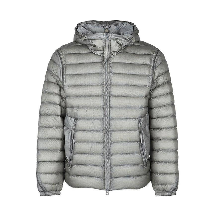CP Company Men DD Shell Hooded Goggle Down Puffer Jacket Gray