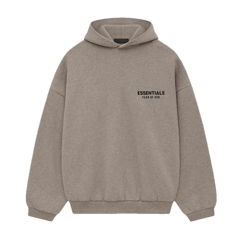 Fear of God Essentials Fleece Back Logo Hoodie Brown