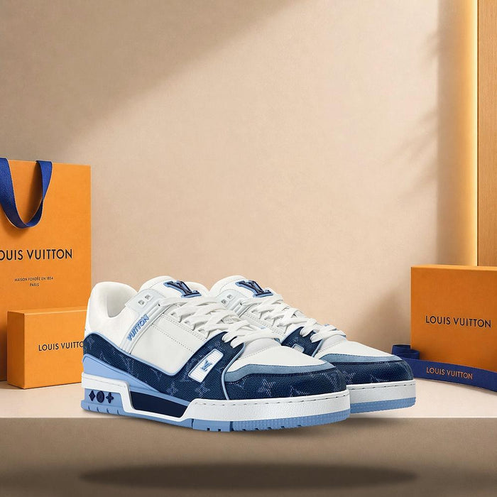 Louis Vuitton LV Trainer Sneakers Navy Blue Low-Top