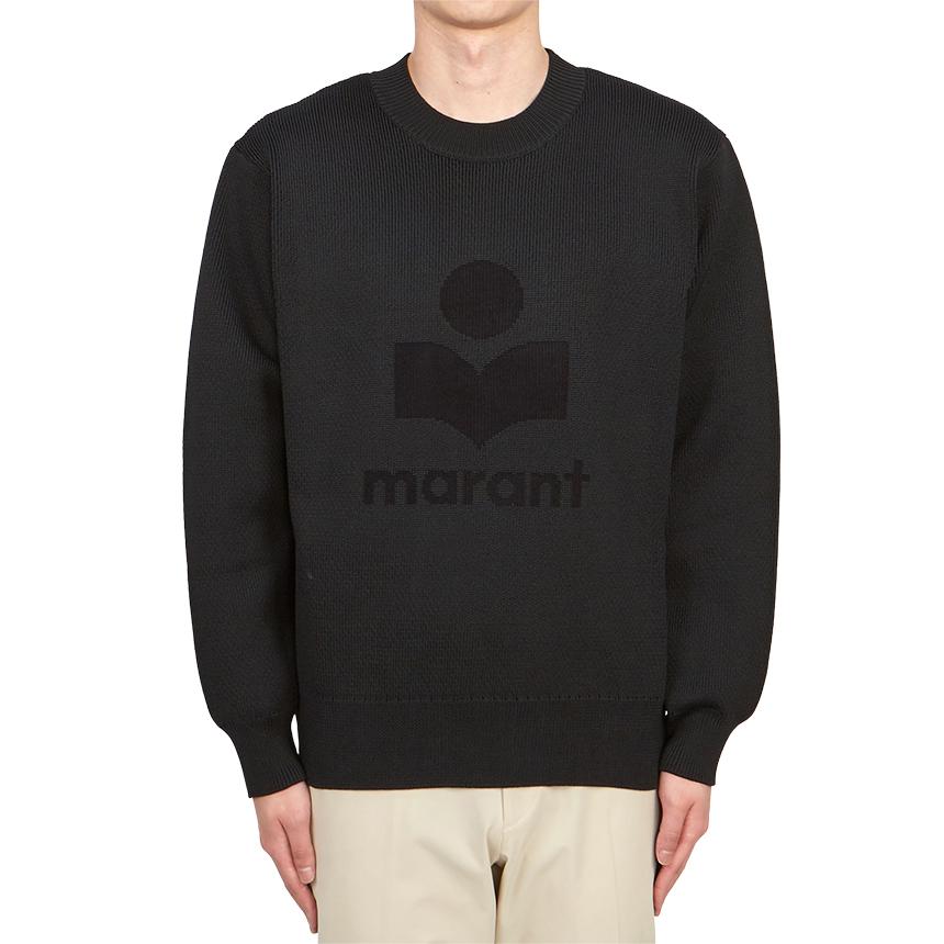 Isabel Marant Aylor Men’s Wool Blend Crewneck Sweater Black