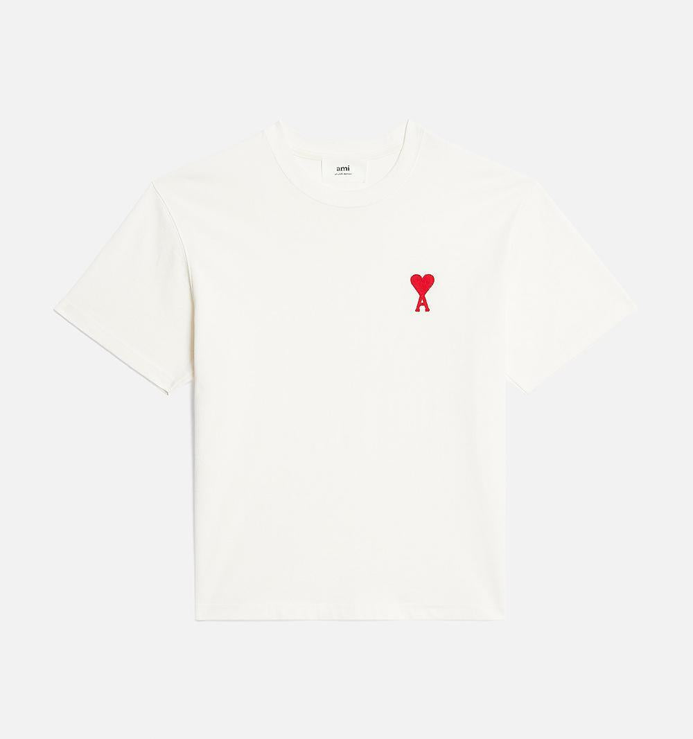 AMI Organic Cotton Jersey T-Shirt White Unisex