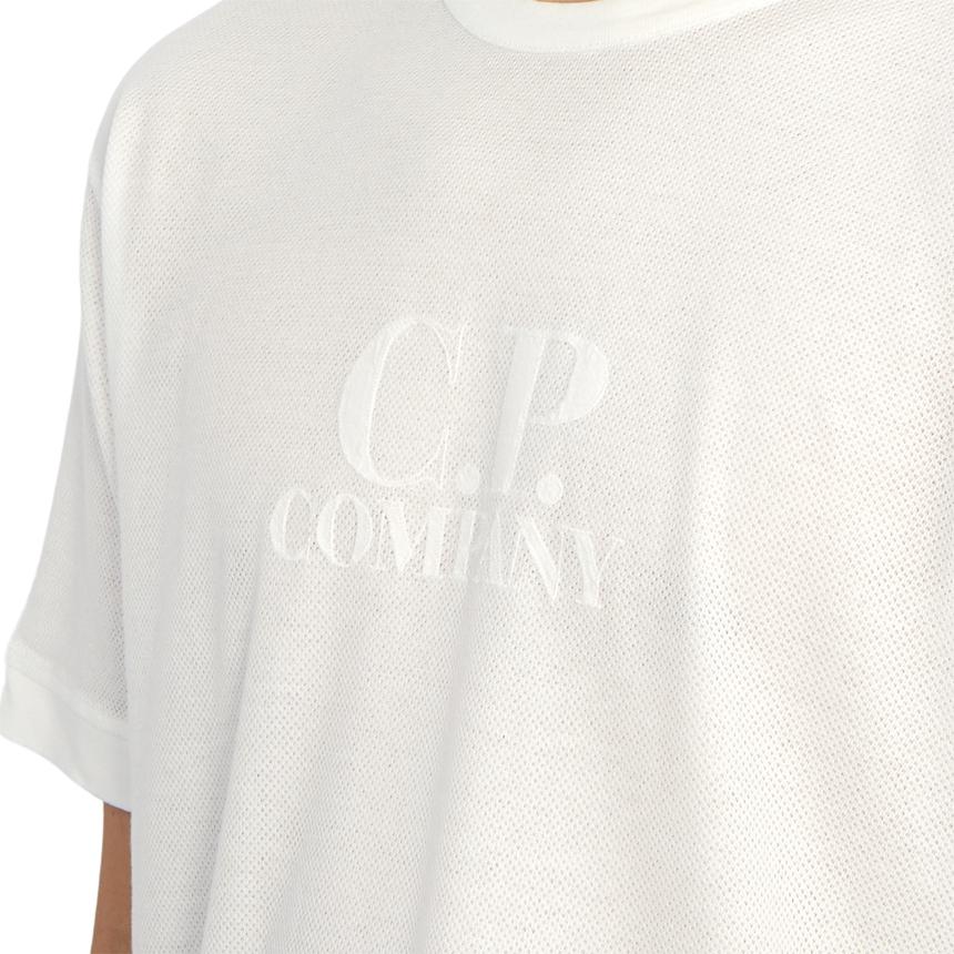 CP Company Men’s Short Sleeve T-Shirt White Cotton