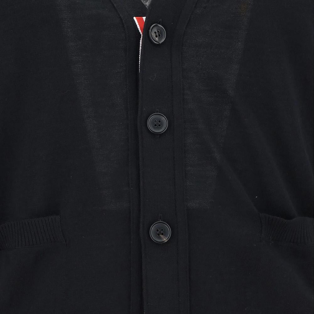 THOM BROWNE Diagonal Armband Relaxed Fit Cardigan MKC002D Y1014 001