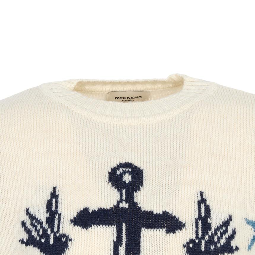 Max Mara Weekend NITRA Round Neck Knit Sweater Black