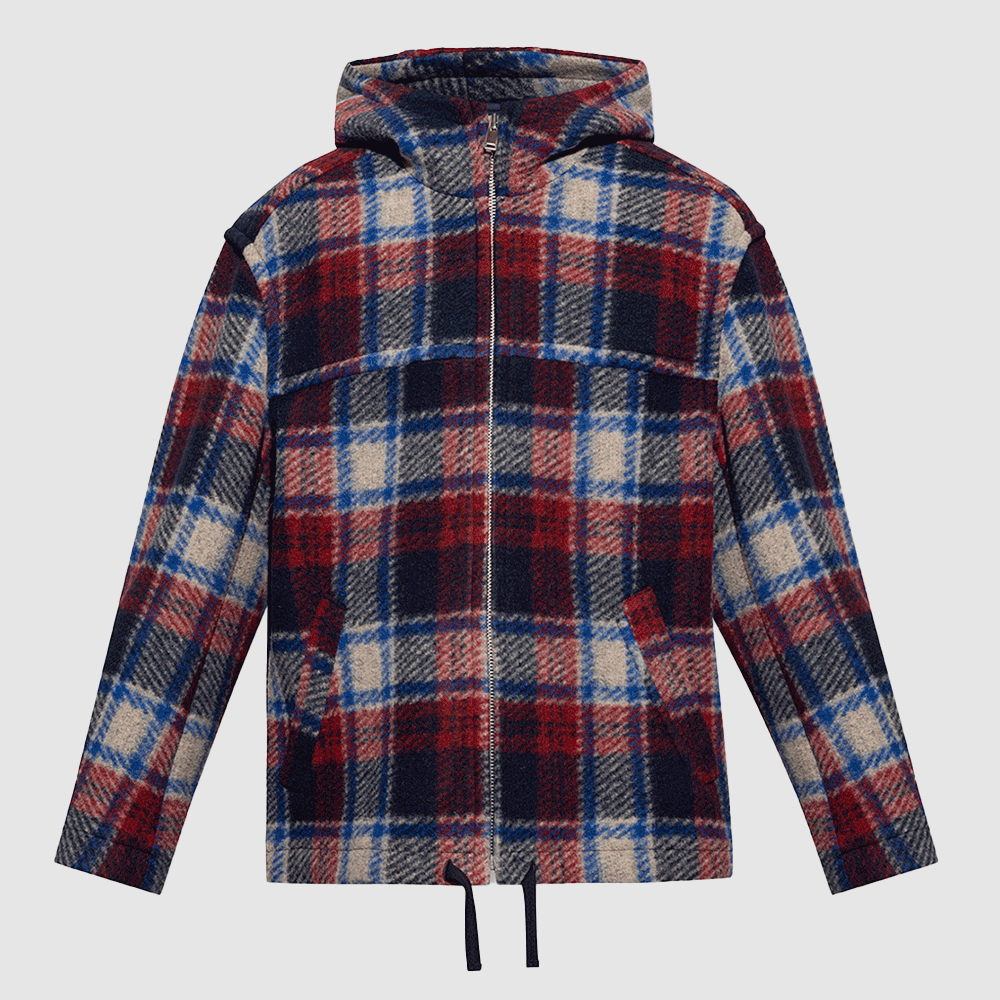 Isabel Marant Men’s Kult Hooded Jacket MA0069HA A1D20H BURD