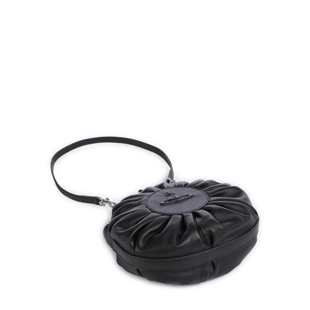 Vivienne Westwood Louisa Frame Crossbody Bag Black Leather