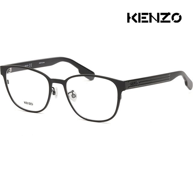 KENZO Black Acetate Oversized Eyeglass Frames Unisex KZ50023U 002